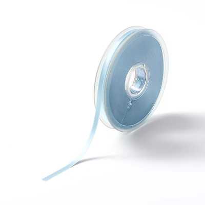 RUBAN SATIN DOUBLE FACE 6mm BLEU CLAIR