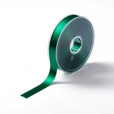 RUBAN SATIN DOUBLE FACE 15mm VERT SAPIN
