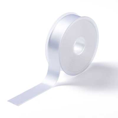 RUBAN SATIN DOUBLE FACE 25mm BLANC