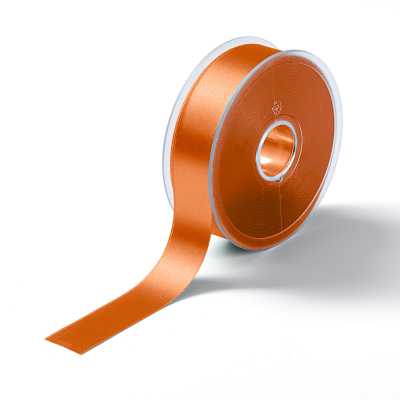 RUBAN SATIN DOUBLE FACE 25mm ORANGE