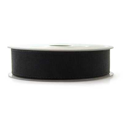 GROS GRAIN RIGIDE NOIR 30mm