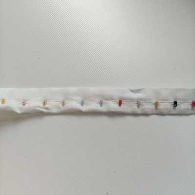 AGRAFE 30mm MALE BLANCHE / MULTICOLORE
