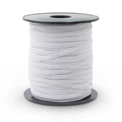 ELASTIQUE PLAT 5mm BLANC