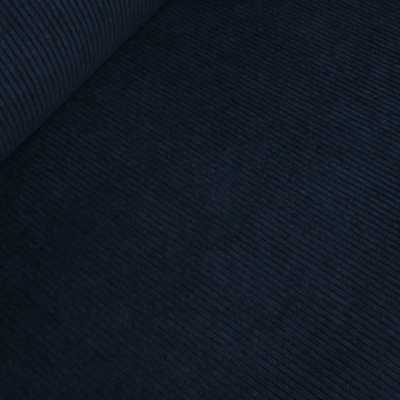 TISSUS VELOURS CÔTELÉ HUGGY BLEU MARINE