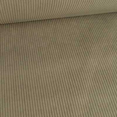 TISSUS VELOURS CÔTELÉ HUGGY TAUPE