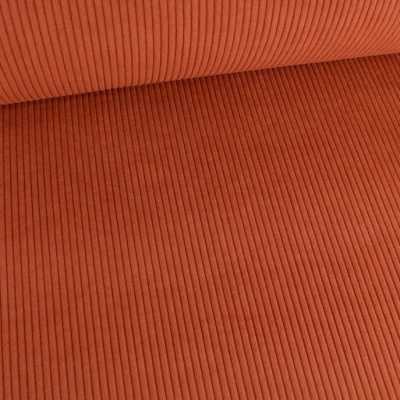 TISSUS VELOURS CÔTELÉ HUGGY TERRACOTTA