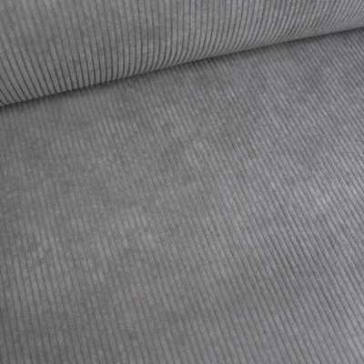 TISSUS VELOURS CÔTELÉ HUGGY GRIS ANTHRACITE