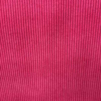 TISSUS VELOURS CÔTELÉ HUGGY ROSE FUSCHIA