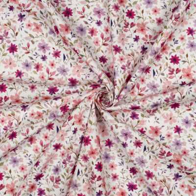 TISSUS COTON FLEURS