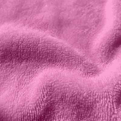 TISSUS EPONGE BAMBOU ROSE BONBON