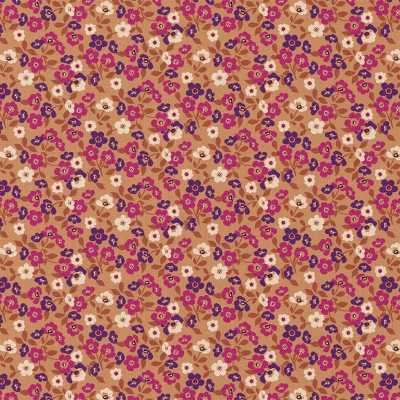 Tissu coton imprimé fleurs