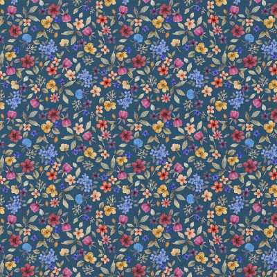 Tissu coton imprimé fleurs