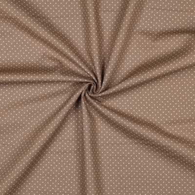TISSUS COTON POIS TAUPE