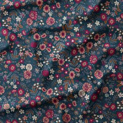 Tissus viscose aozi noir violet